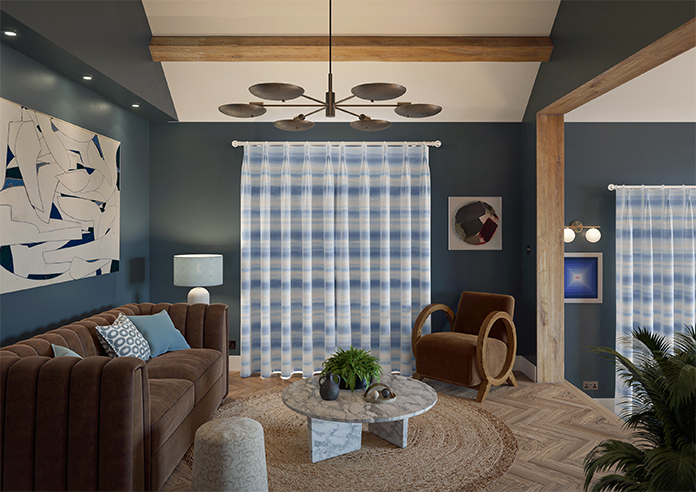 Ombre Velvet, Sky - Made to Measure Curtains - Image 15